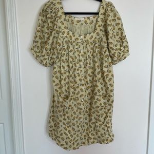 Doen XL Meadow floral-print silk mini dress